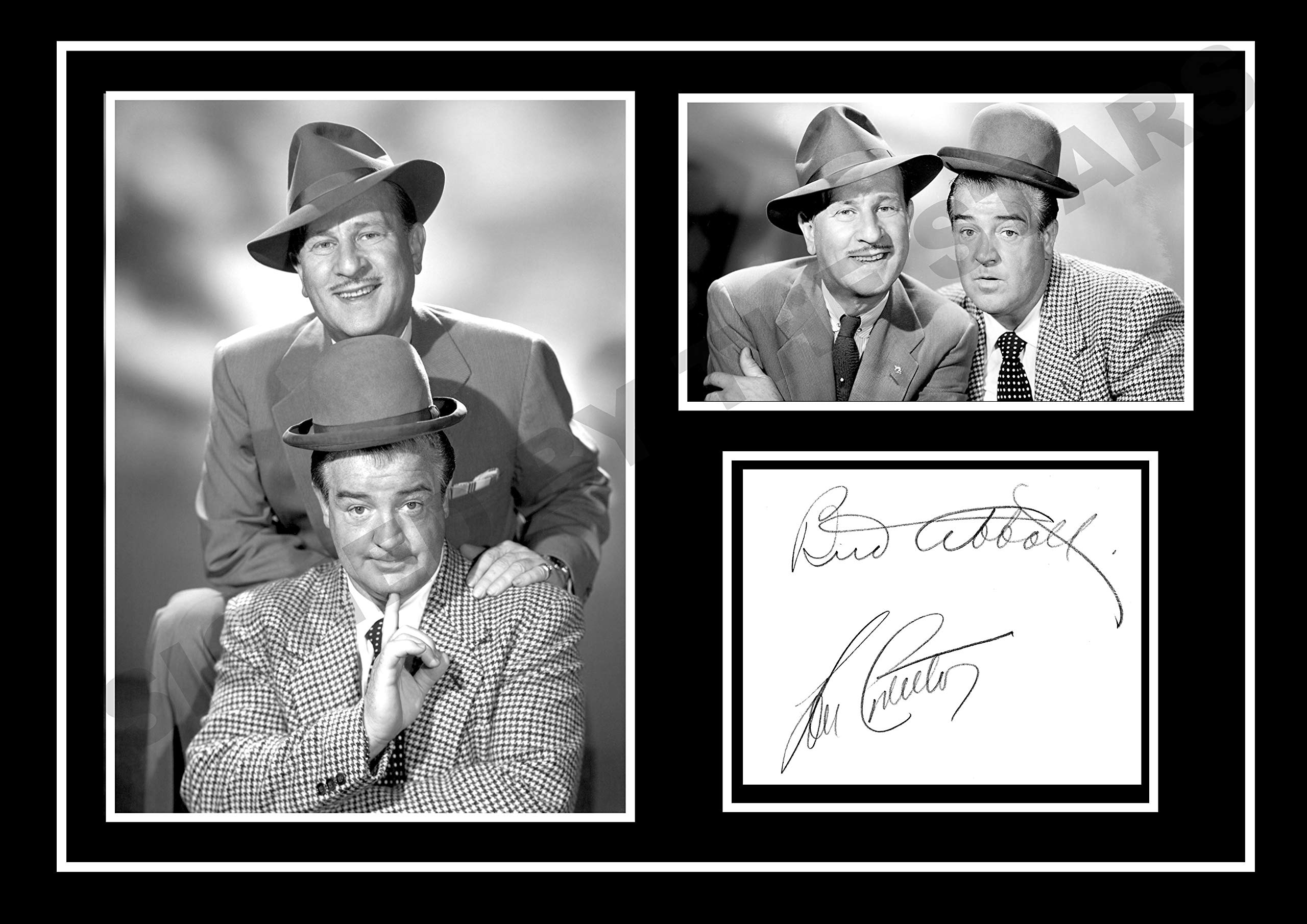Signed By The Stars Stunning Abbott & Costello Signed/Autographed Photo