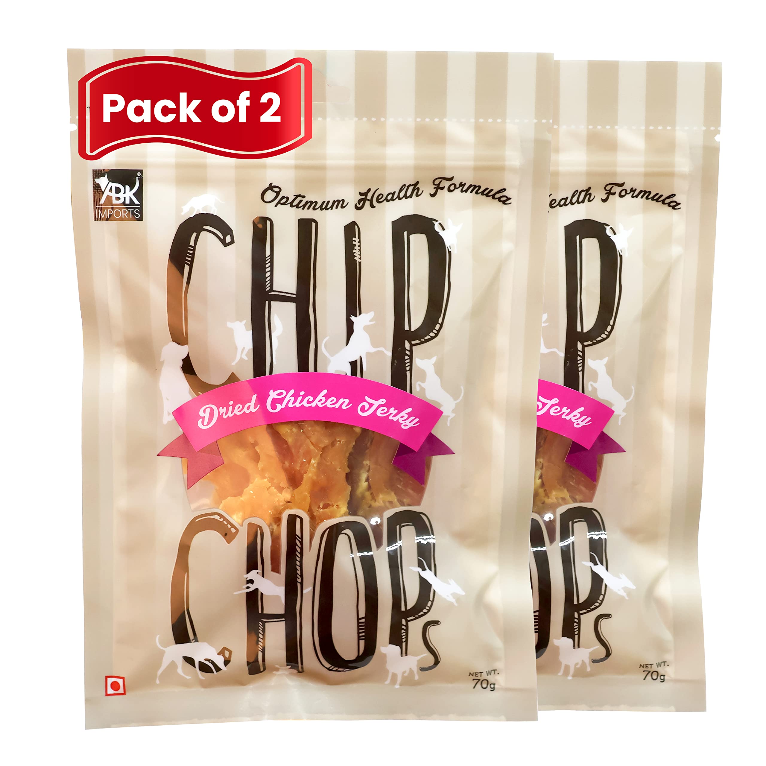 Chip Chops Sun Dried Chicken Jerky Dog Treats, Highly Nutritional & Digestible, Suitable for All Dog Breeds, 70g Each (Pack of 2) (B09JS8JY31) Amazon Price History, Amazon Price Tracker