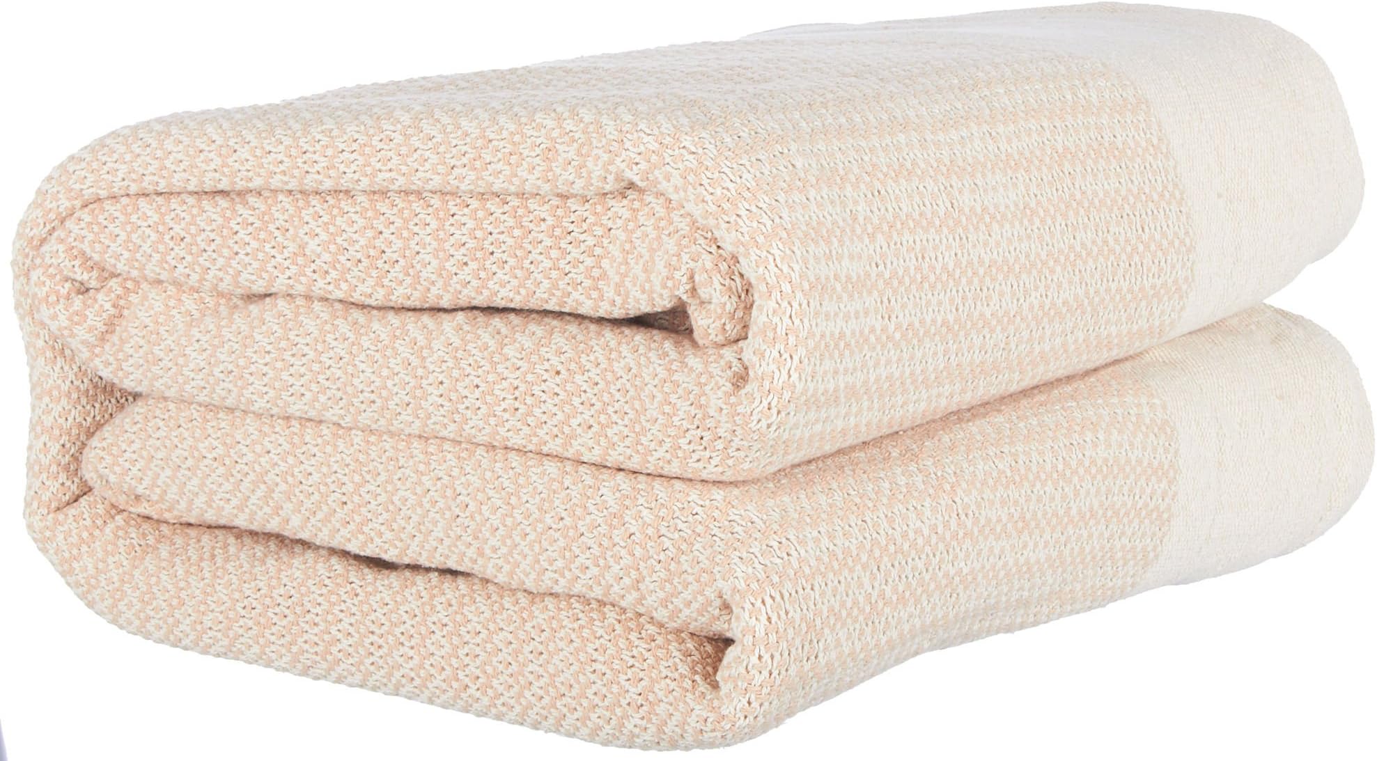 Ellison First Asia Full/Queen Size Cotton Blanket Full/Queen Natural beige