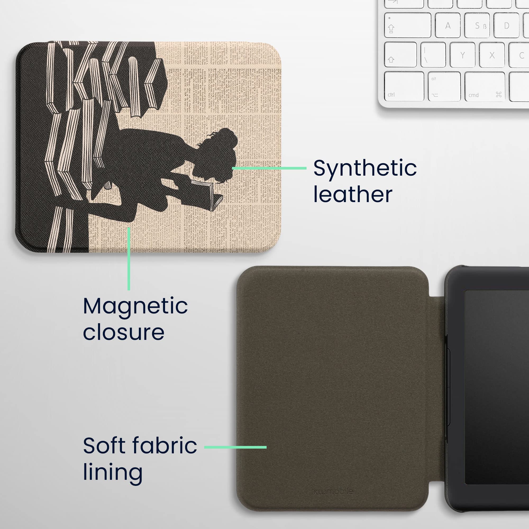 Custodia Ultra sottile per Barnes & Noble Nook Glowlight Plus