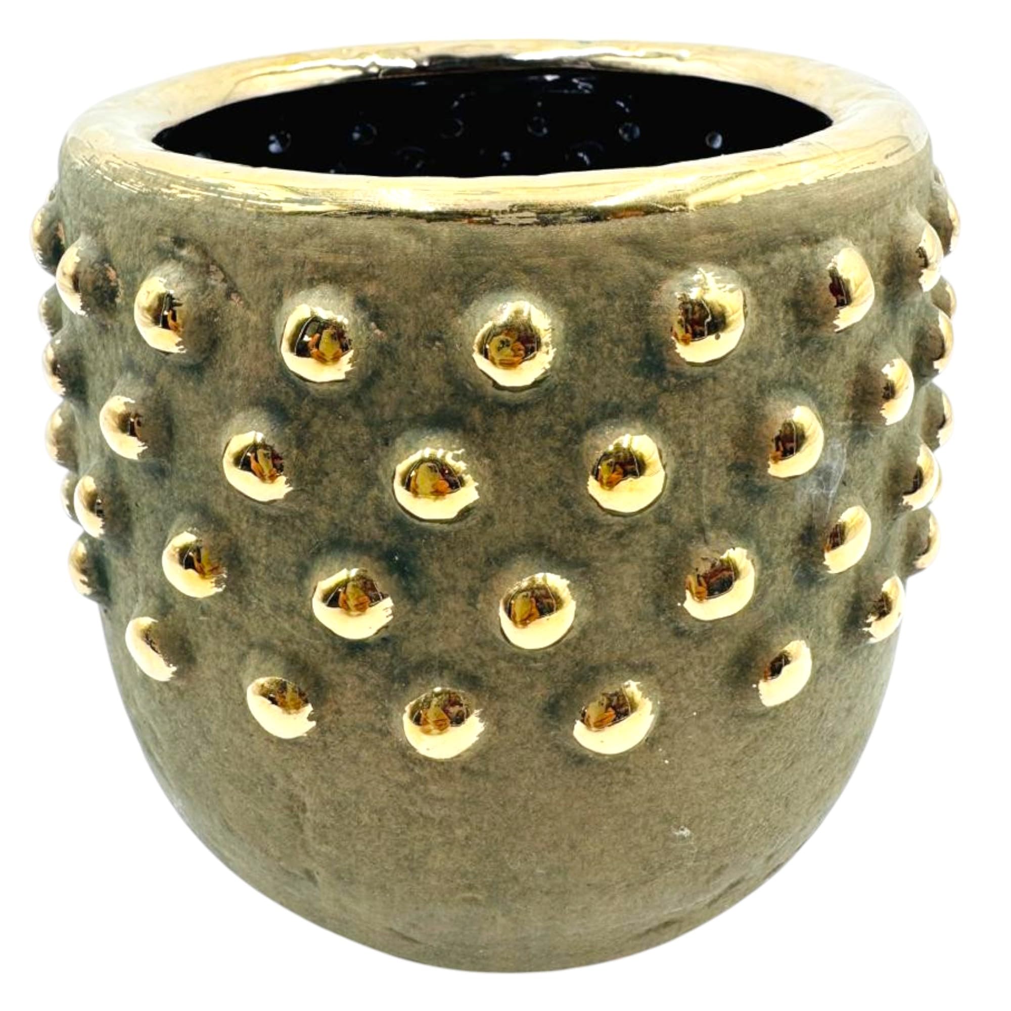 Round Ceramic Flower Pot - Modern & Boho Decor -21 Round Ceramic Flower Pot - Modern & Boho Decor -21