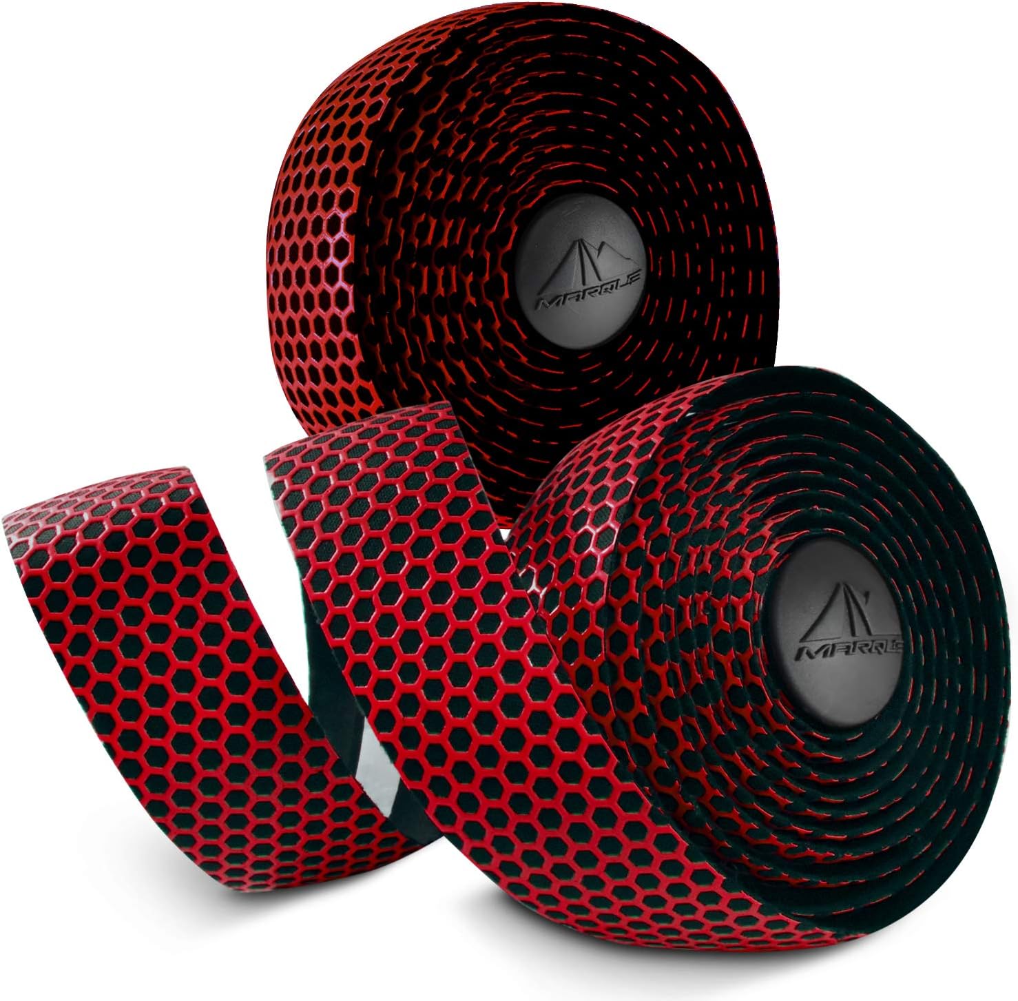 MARQUE Hex Bike Handlebar Tape - Bar Tape for Road Cycling Bicycles, Drop Bar Wraps for Better Grip - 2 Rolls Per Set