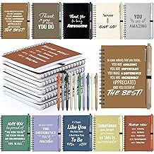 10 Sets/20 Pcs Employee Appreciation Gifts Bulk &ndash; Inspirational Notebooks with Motivational Pens, Small Notepads for Coworkers, Office Staff, Team, Volunteer, Nurse, Teachers, Housekeeping (Boho)