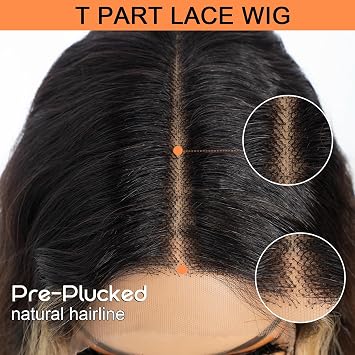 Style Icon Long Wave Lace Front Wigs 30 inches Water Wave Super Long Curly Synthetic Wigs with Baby Hair 6 inches T Part Lace Synthetic Wig (Brown)