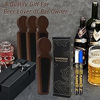 Vista 4 de Mango de grifo de cerveza, 2 bolígrafos con mango de grifo, mango de barril con envoltura de regalo para Kegerator, Homebrew y bares