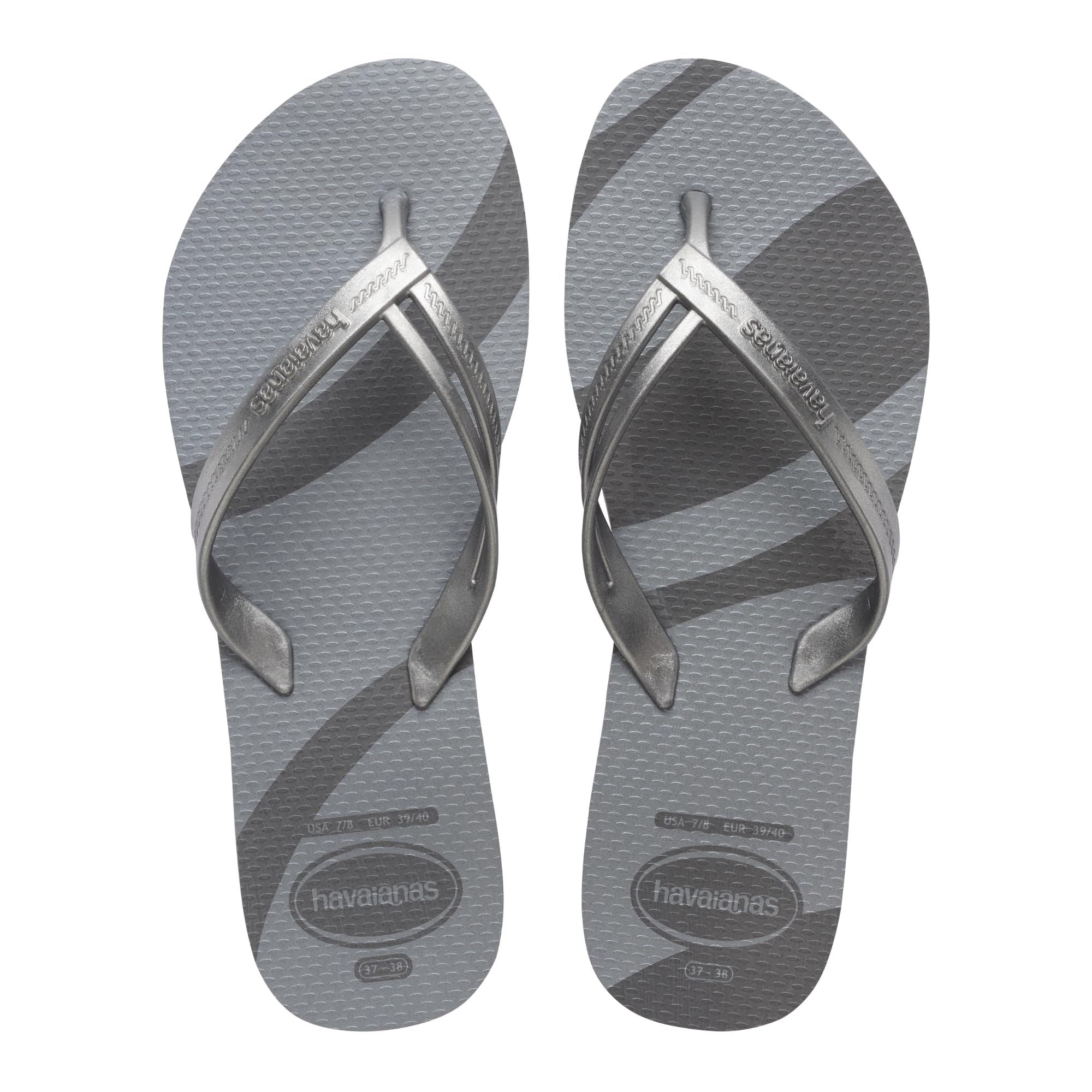 Havaianas Elegance Print Women FlipFlop New Graphite 6.5/7 UK