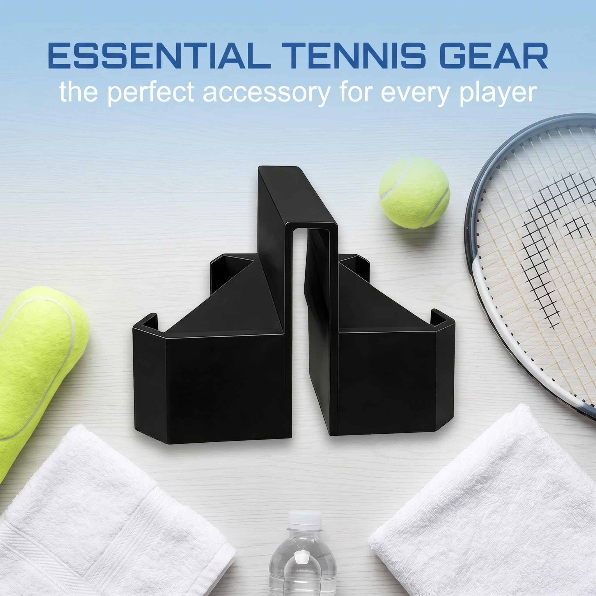 Supporto Telefono per Rete da Tennis 3D, Design Doppia Fotocamera, Morsetto Stabile per Rete e Recinzione, Montaggio Facile senza Attrezzi, per Registrare Allenamenti e Partite, Streaming Live