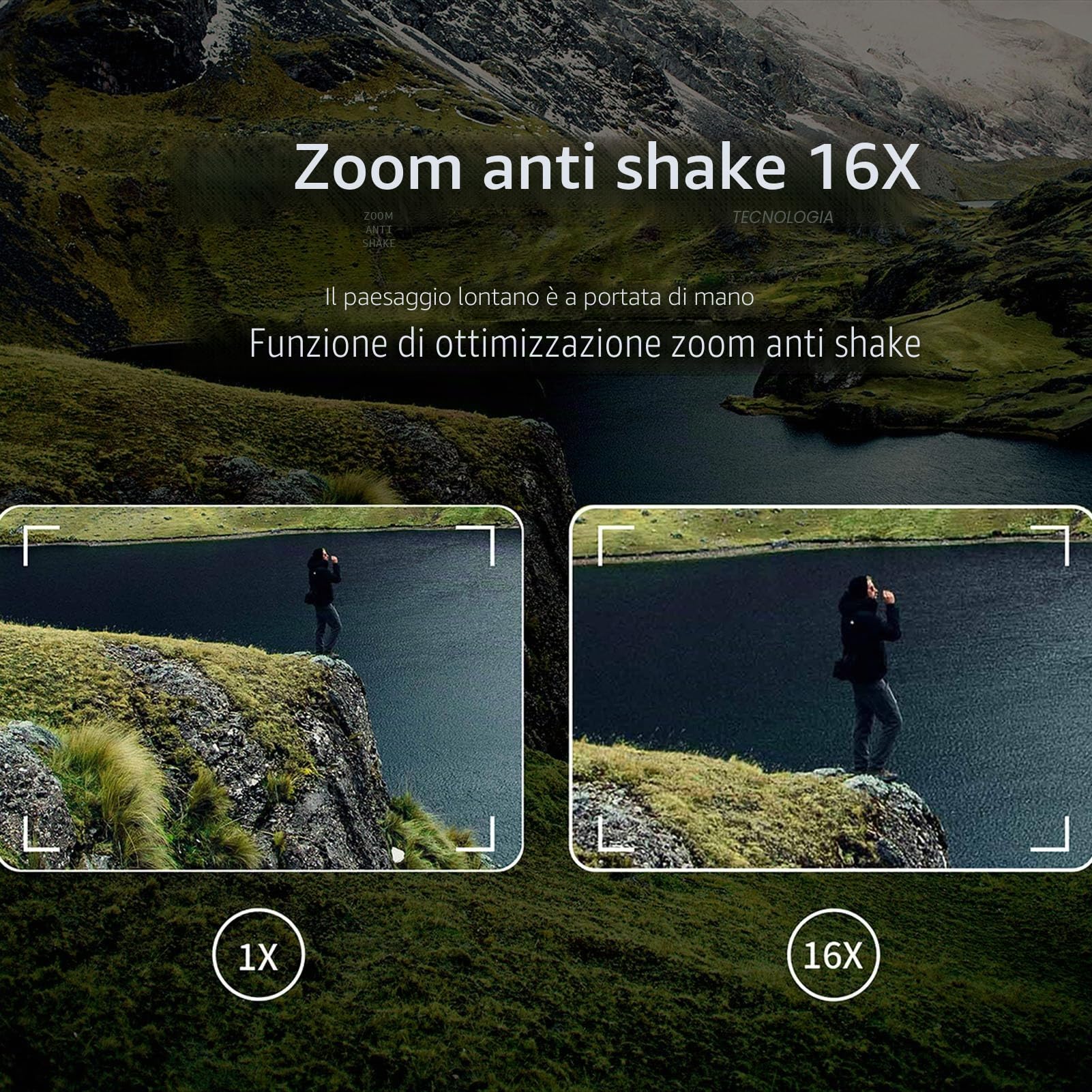 Yunir Fotocamera Digitale, Videocamera 4K 64MP WIFI Full HD con Schermo IPS da 3 Pollici, Zoom Digitale 16X, Visione Notturna, Fotocamera per Antivibrazione, per Foto Video