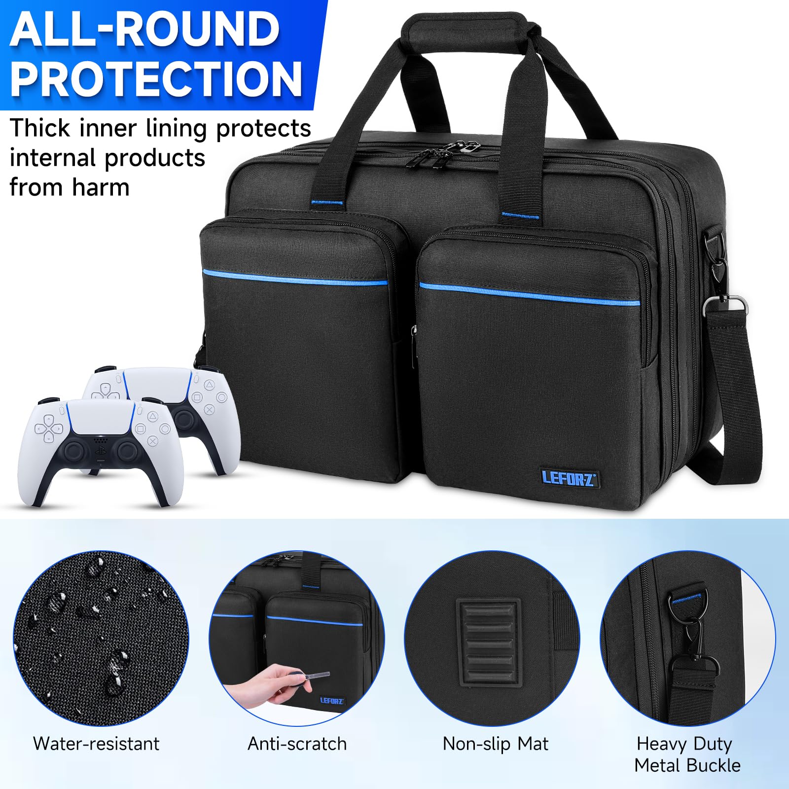 Amazon.com: LEFOR·Z Carrying Case Compatible with PS5/PS5 Pro/PS4