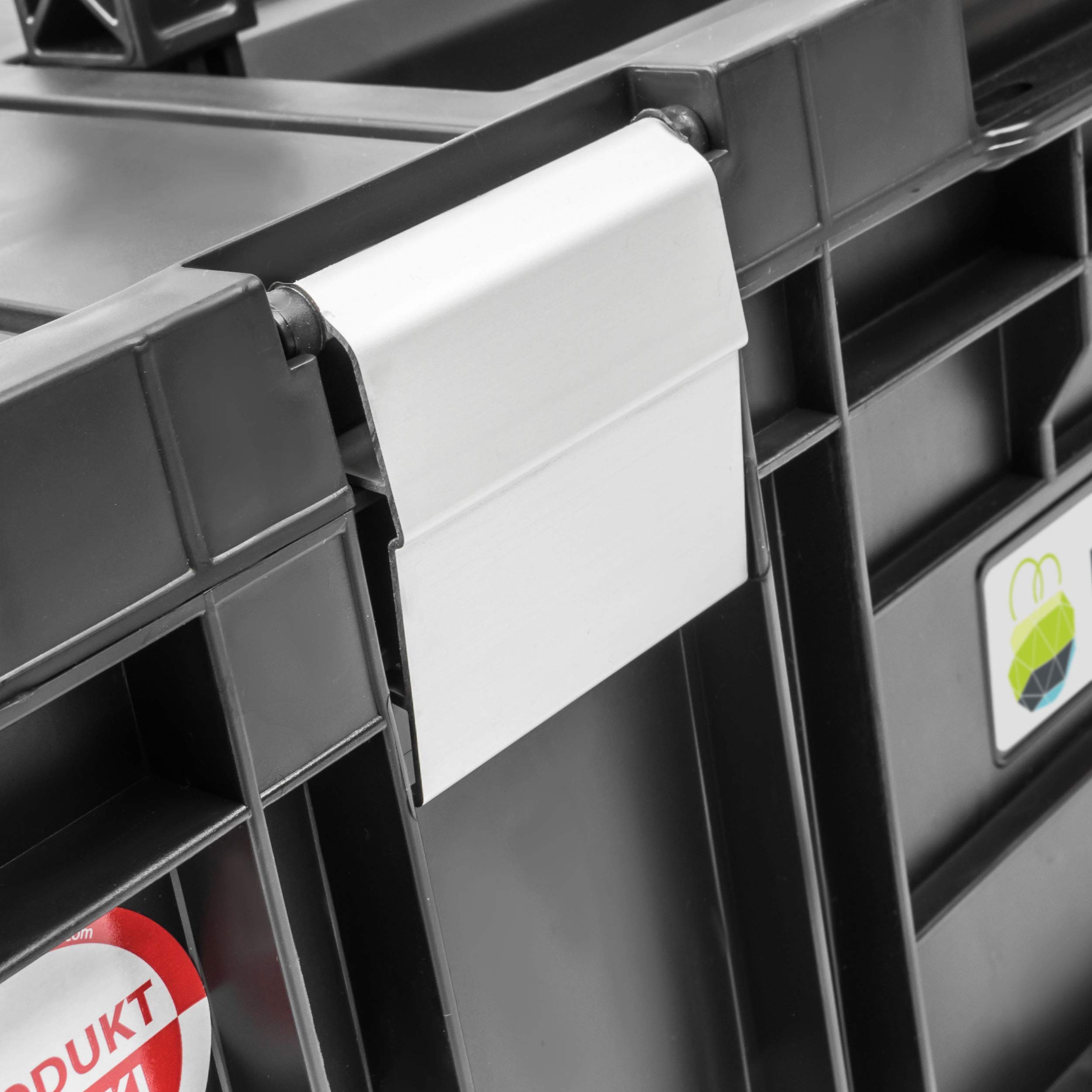 Cassetta attrezzi con sistema carrello, 3 scatole impilabili, cassetta attrezzi, capacità di carico fino a 100 kg, organizer per piccoli componenti