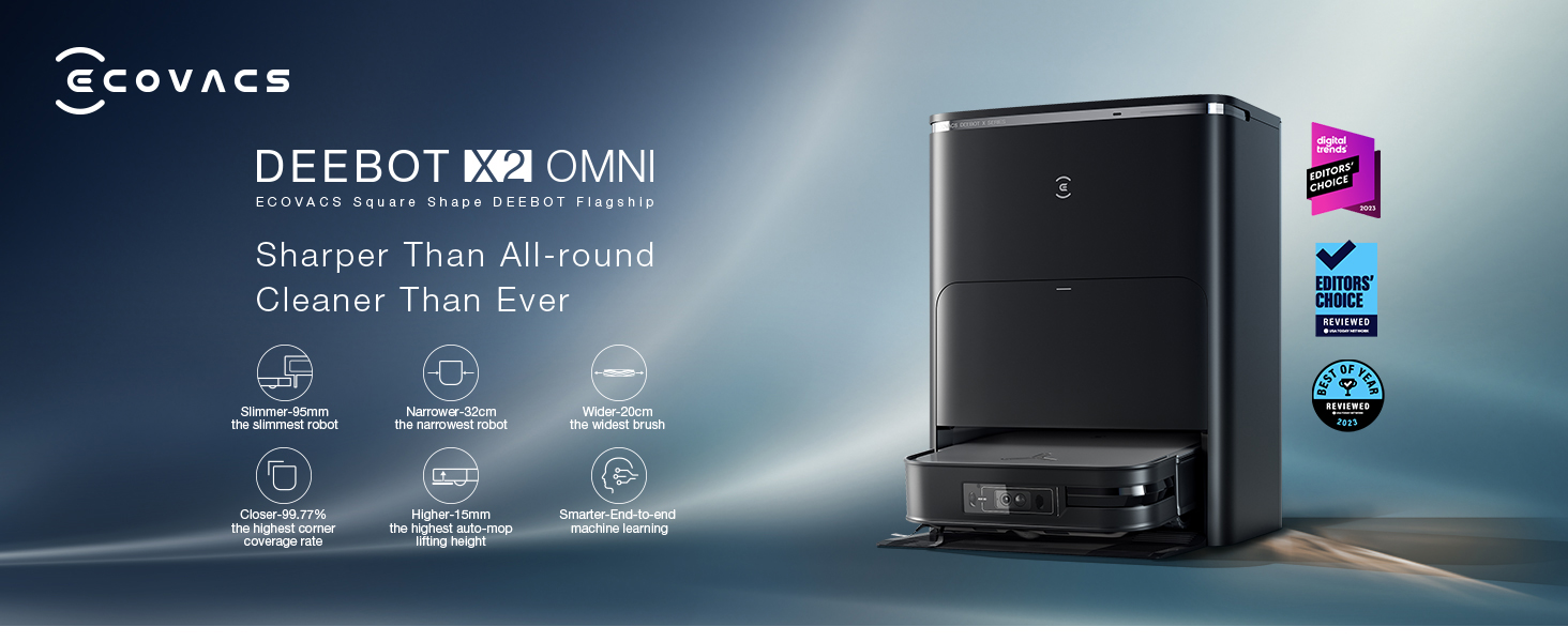 Amazon.com: ECOVACS DEEBOT X2 Omni Robot Aspirador y Trapeador