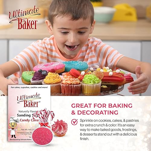 Miniatura 5 de Ultimate Baker Azúcar de lijado saborizado (1 x 4 onzas), explosión de sabor para pasteles, galletas y más, totalmente natural y mezclado por