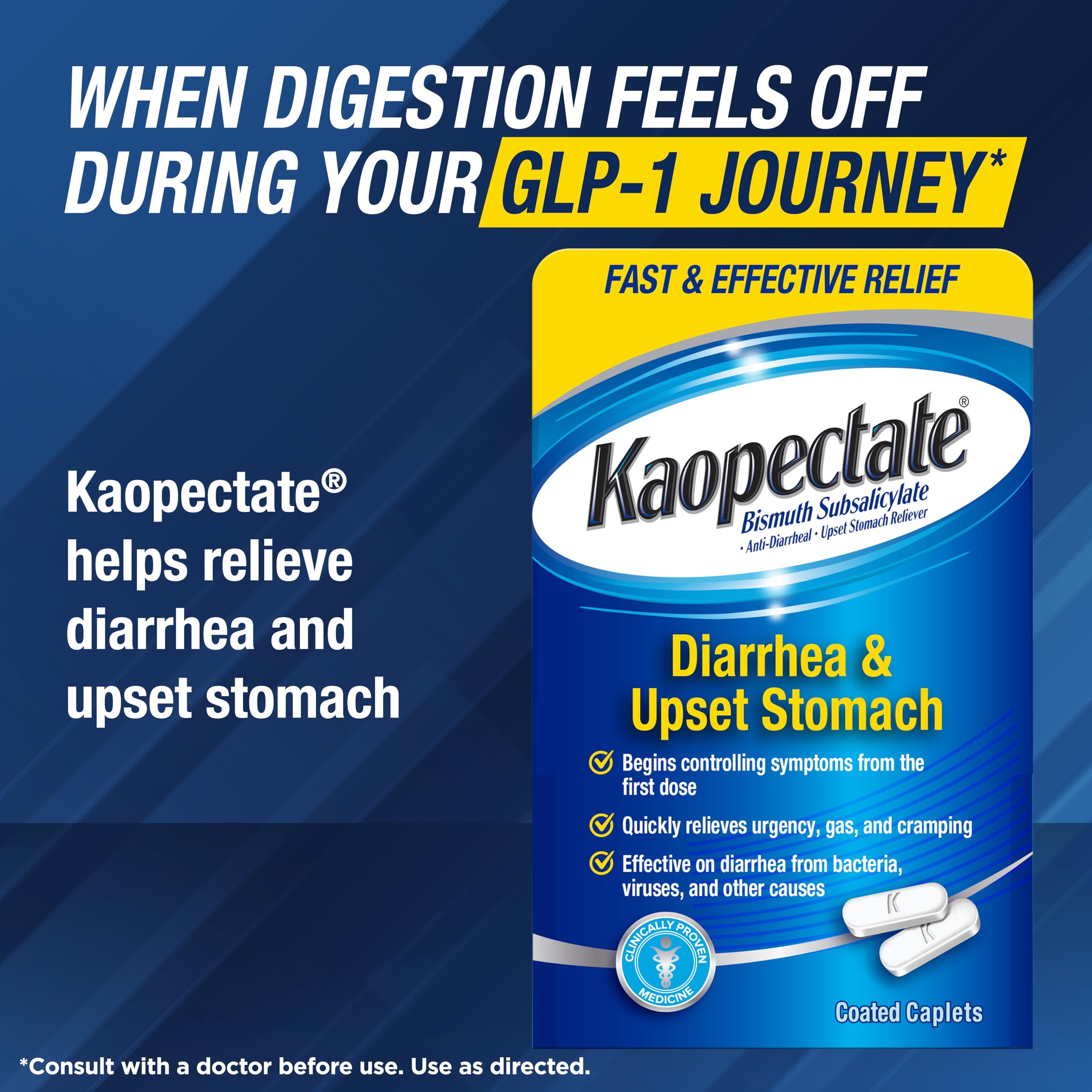 Kaopectate Multi-Symptom Anti-Diarrheal & Upset Stomach Reliever, 84 Caplet — Amazon image 9