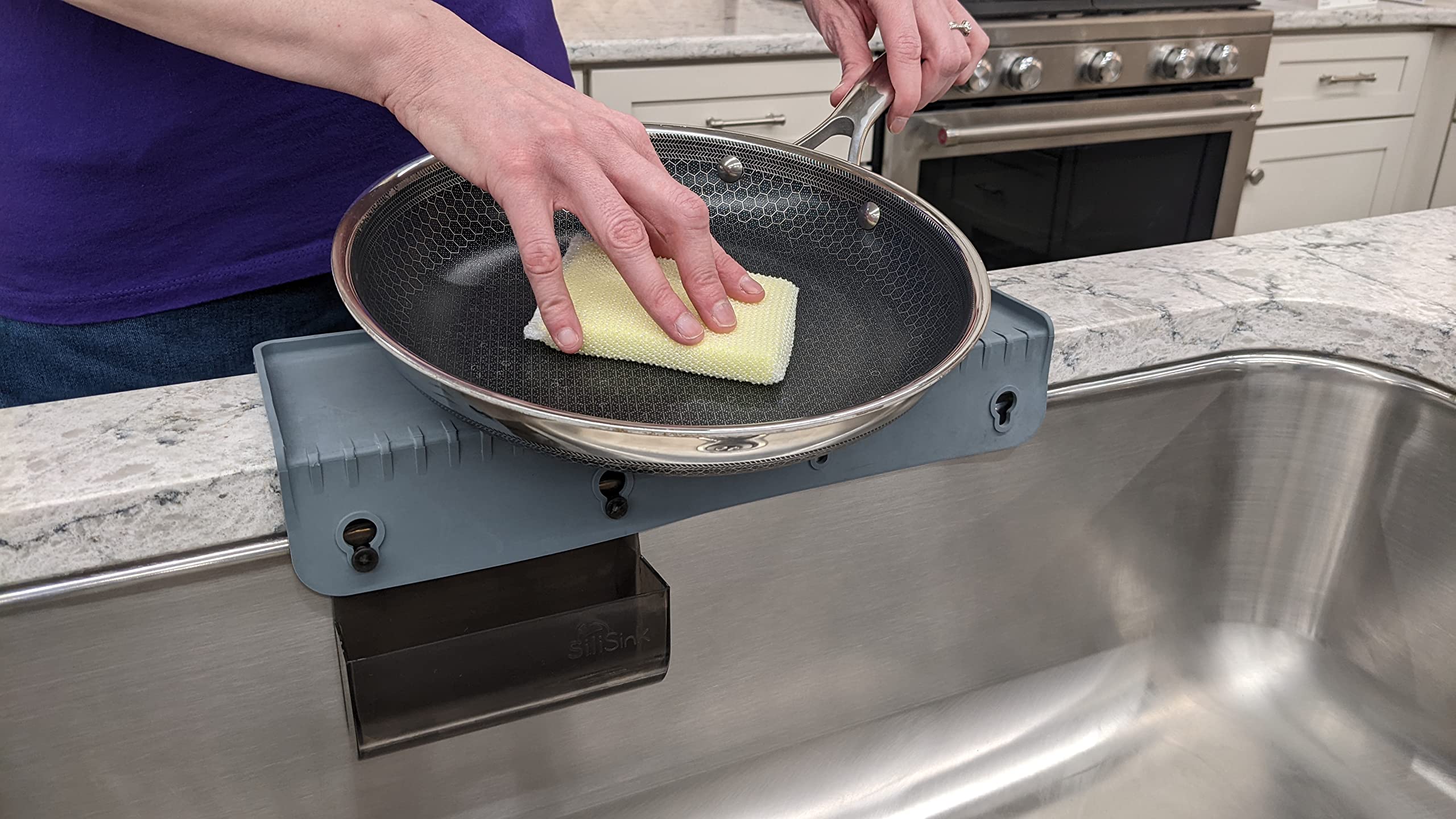 Separador De Fregadero De Silicona – Organiza, Proteje Y Seca Platos Sin Ocupar Espacio
