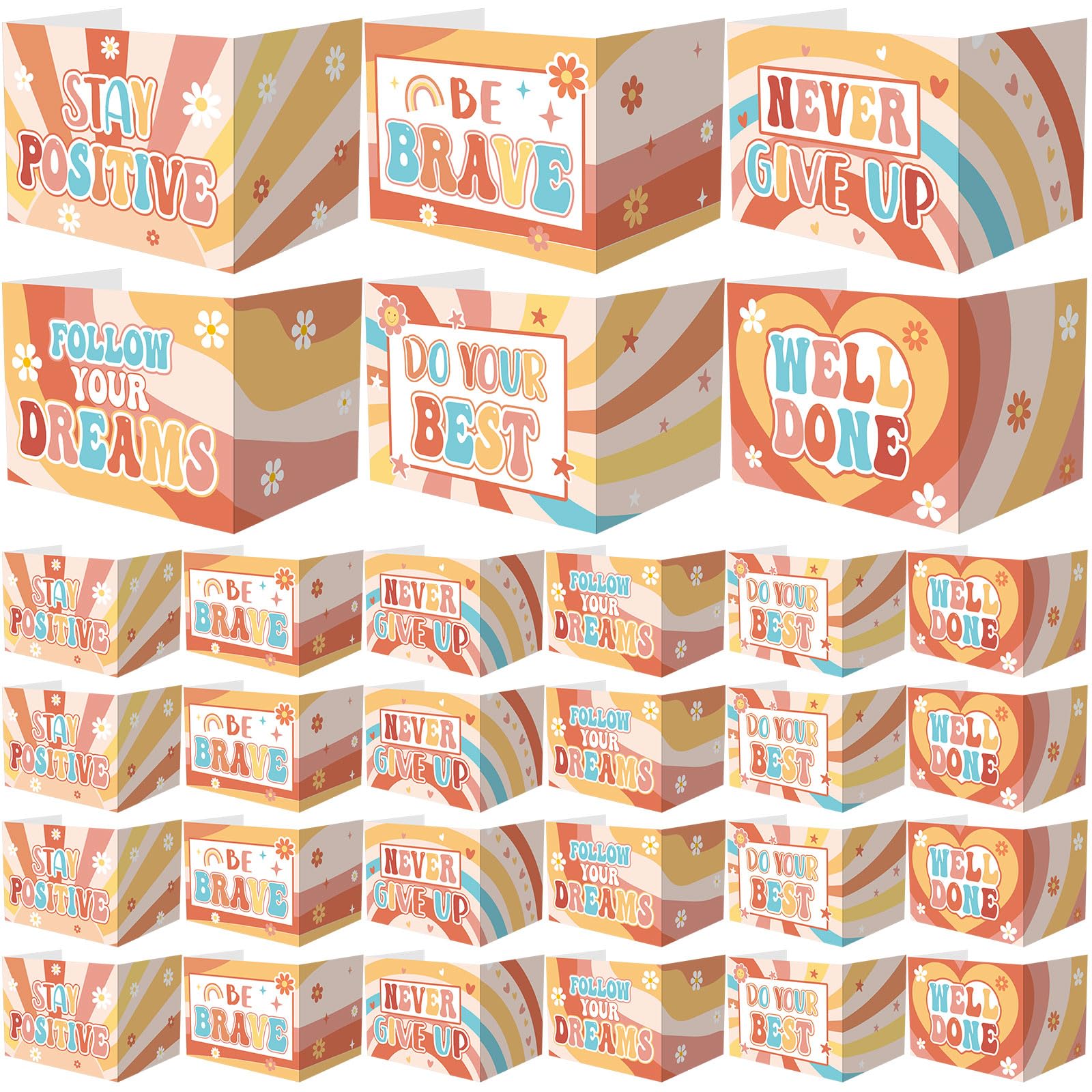 Honoson 24 Pcs Inspirational Privacy Folders for Students