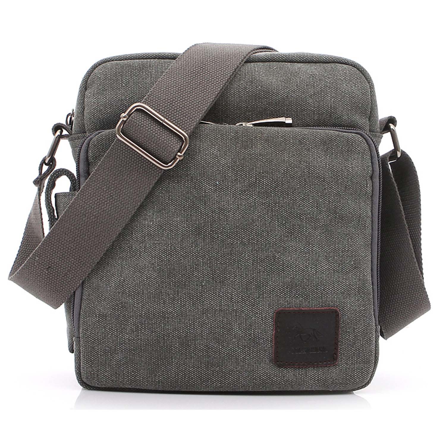 Bolso Bandolera Hombre Pequeñas Bolsos de Tela Vintage Messenger Bag para Colegio Bolsa de Lona Universidad Libro Bolsos Originales Bolsas de Viaje Sport Bag