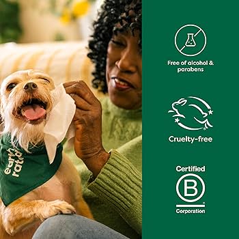 Pet Head Quick Fix Paw And Body Wipes Peach With Aloe Vera - 80 Count