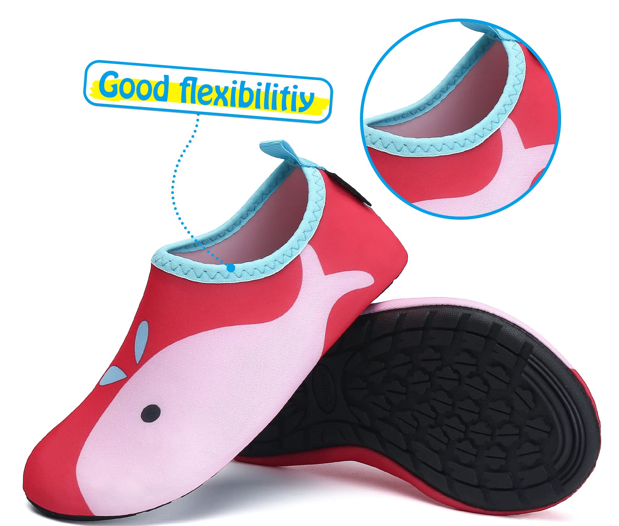 SAGUARO Scarpe da Scogli Bambino Bambina Scarpe Mare Bambini Scarpette Scogli Ragazze Ragazzi Scarpette Mare Antiscivolo Scarpe Immersione Leggere Scarpe Acqua Scarpe Nuoto, Gr. 18-37 EU