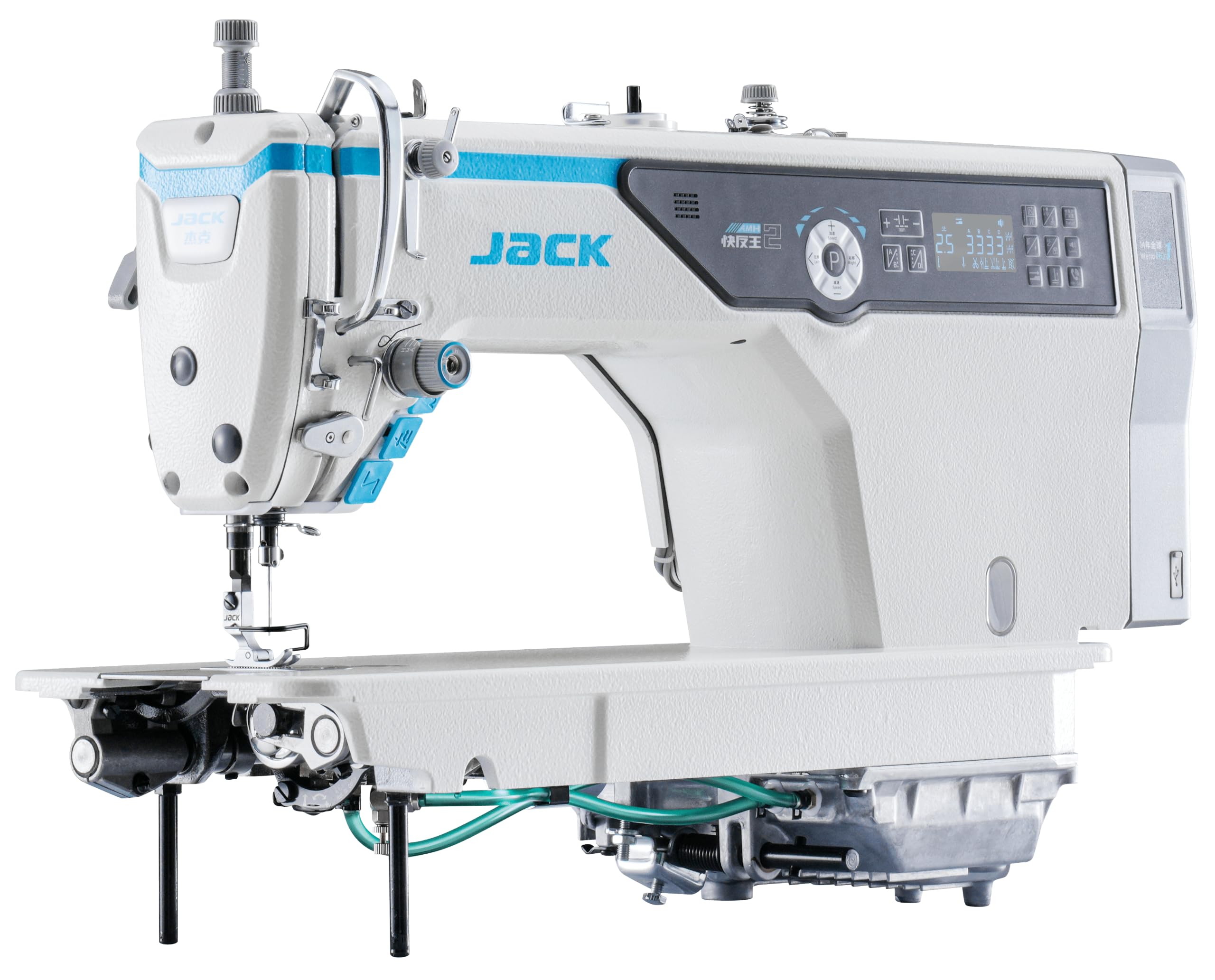 Máquina de coser Jack A5E - Alto rendimiento, costura precisa, ideal para profesionales y aficionados, multifuncional con opciones avanzadas