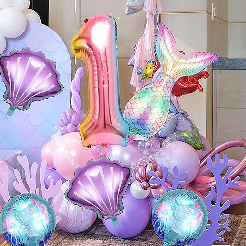 Miniatura 7 de Holy Cow Im One - Decoraciones de cumpleaños de 40 pulgadas, globos de papel de aluminio con el número 1, globos con estampado de vaca, pancarta