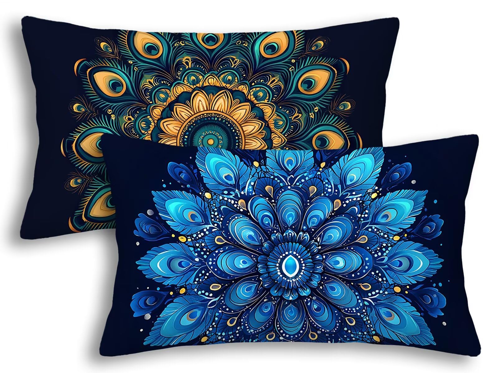 Taie Oreiller 40x60 Rectangulaire Housse Coussin Canapé Décoration Maison