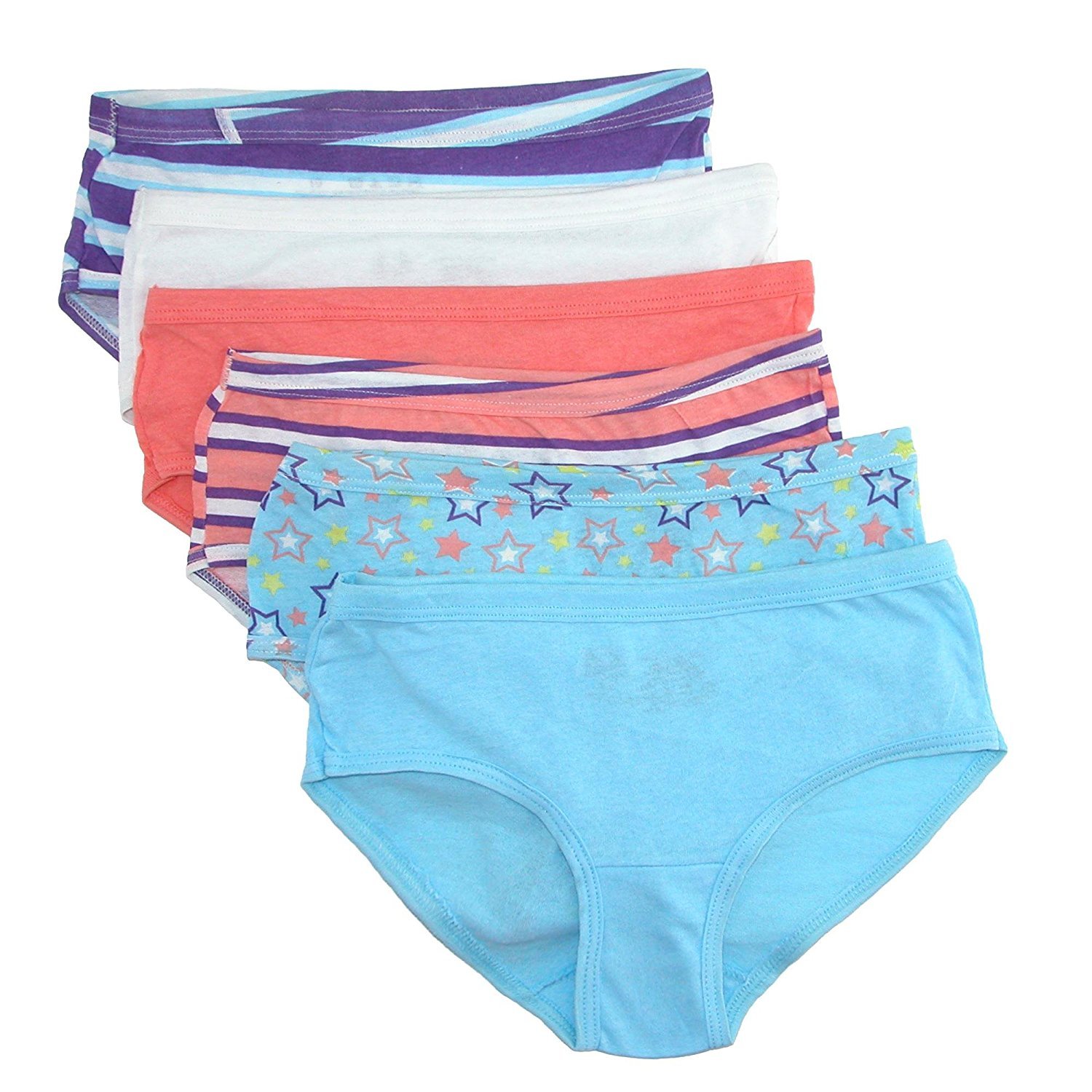 Fruit of the Loom Microfiber Underwear Multipack Intimo in Stile Bikini Bambine e Ragazze