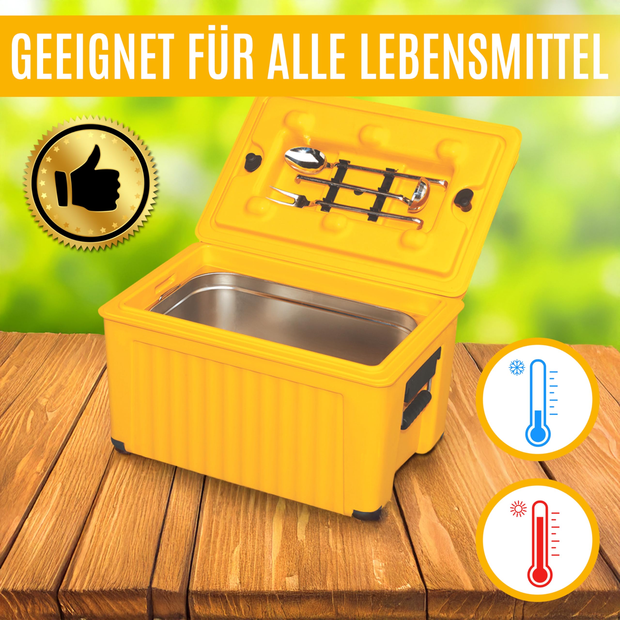 Boîte Isotherme - Récipient de Conservation au Chaud et Transport Alimentaire - Non Comparable à la Boîte en Polystyrène - Version GN Box - Idéal pour le Transport de Nourriture