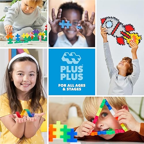Miniatura 6 de Plus-Plus - Tubo de 240 piezas de construcción con purpurina, juguete StemSteam, bloques de rompecabezas de tamaño mini para niños