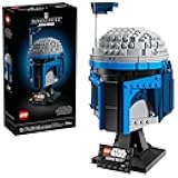 Star Wars Jango Fett Helmet - DIY Model Kit for Adults 18+ - Collectible Building Set - Room Decor Idea for Attack of The Clones Fans - Star Wars Gift Idea for Birthdays - 75408