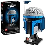 Star Wars Jango Fett Helmet - DIY Model Kit for Adults 18&plus; - Collectible Building Set - Room Decor Idea for Attack of The Clones Fans - Star Wars Gift Idea for Birthdays - 75408