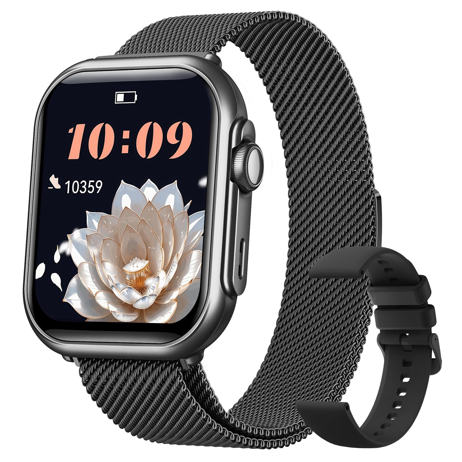 Smart Watches for Women Men, 1.83" HD Smart Watch for Android iPhone with Calls/Messages/Notifications, Sleep/Heart Rate/SpO2/Blood Pressure Monitor, 110+ Sports Modes Fitness Watch, 1000mAh Battery