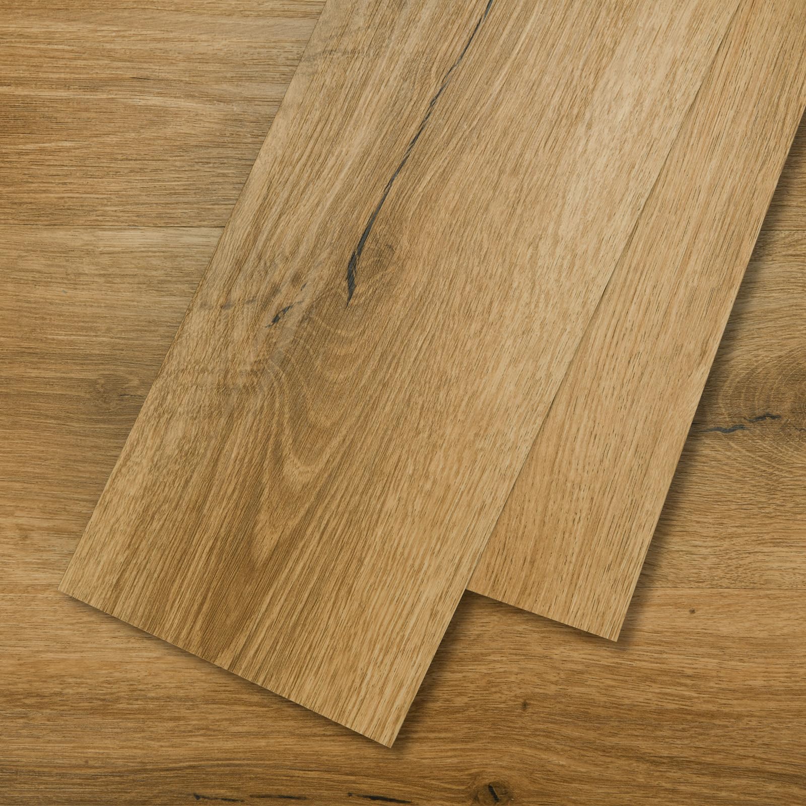 Mysflosy Self-Adhesive Vinyl Flooring Plank, 36 Pack Natural Wood Grain Peel and Stick Flooring Waterproof for DIY Installation, Cover 5 ㎡ — image 1
