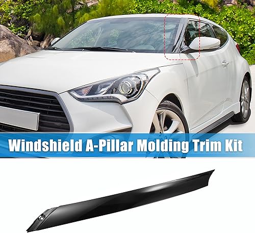 Miniatura 2 de X AUTOHAUX Par de parabrisas A panel de ajuste de pilar para Hyundai Veloster 2012-2017 lado exterior del conductor y pasajero reemplaza 861702V000