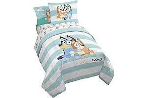 Jay Franco Bluey & Bingo 7 Piece Full Size Bed Set