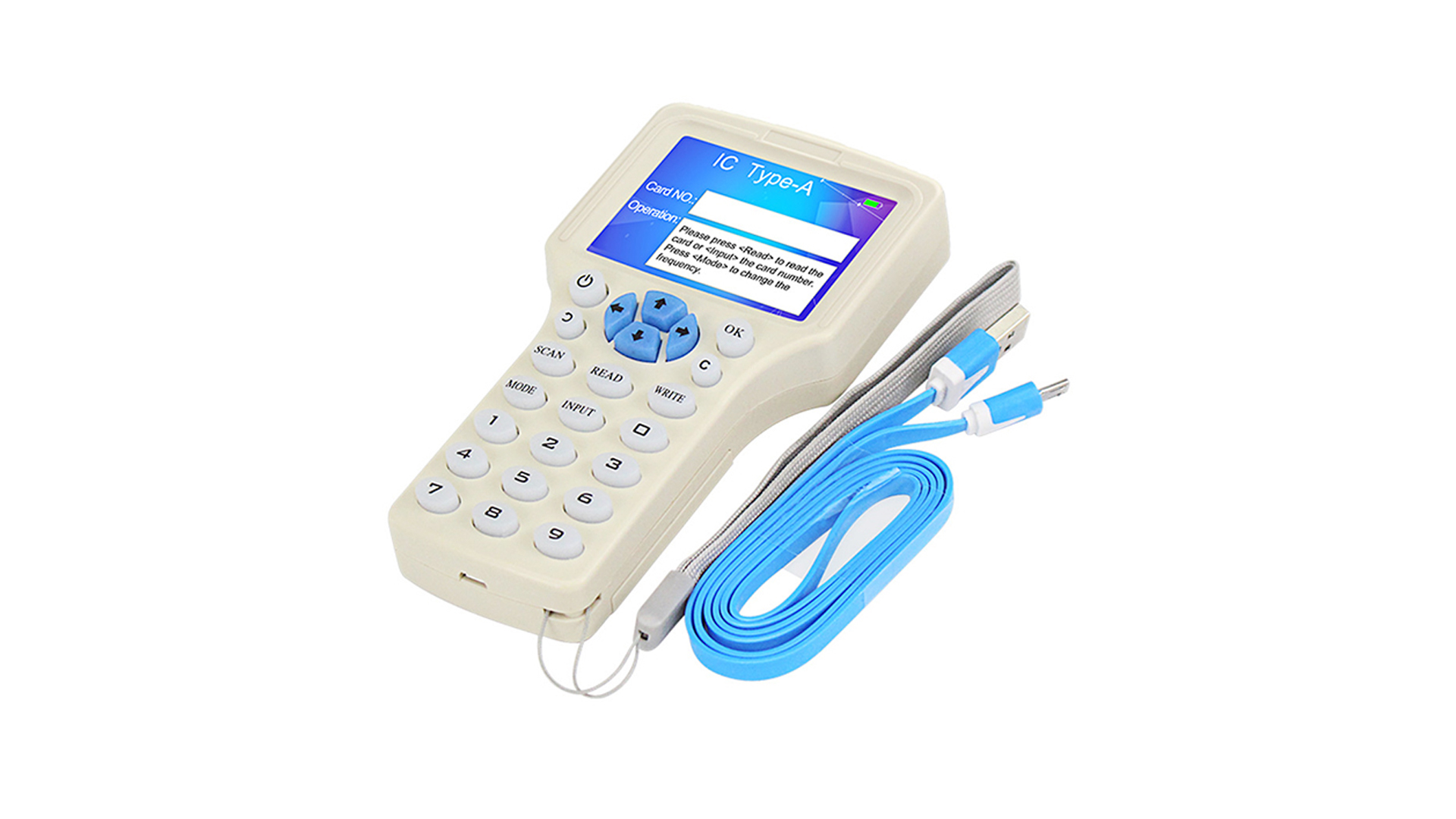 Lettore RFID NFC, Lettore Intelligente Portatile 125 Khz 13,56 Khz, Copiatrice, ICID Dual Band Uso, LED Light Prompt E Interfaccia USB Full Speed Contiene 5 Schede A Doppia Frequenza IC ID - Foto 2