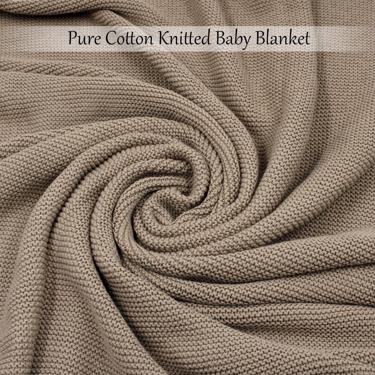 Coperta Personalizzata In Cotone Lavorata A Maglia Con Nome, Nome E Motivi Ricamati, 76 X 102 Cm, Coperta Cellulare Personalizzata Per Passeggino Neonato, Regalo Per Neo Mamme