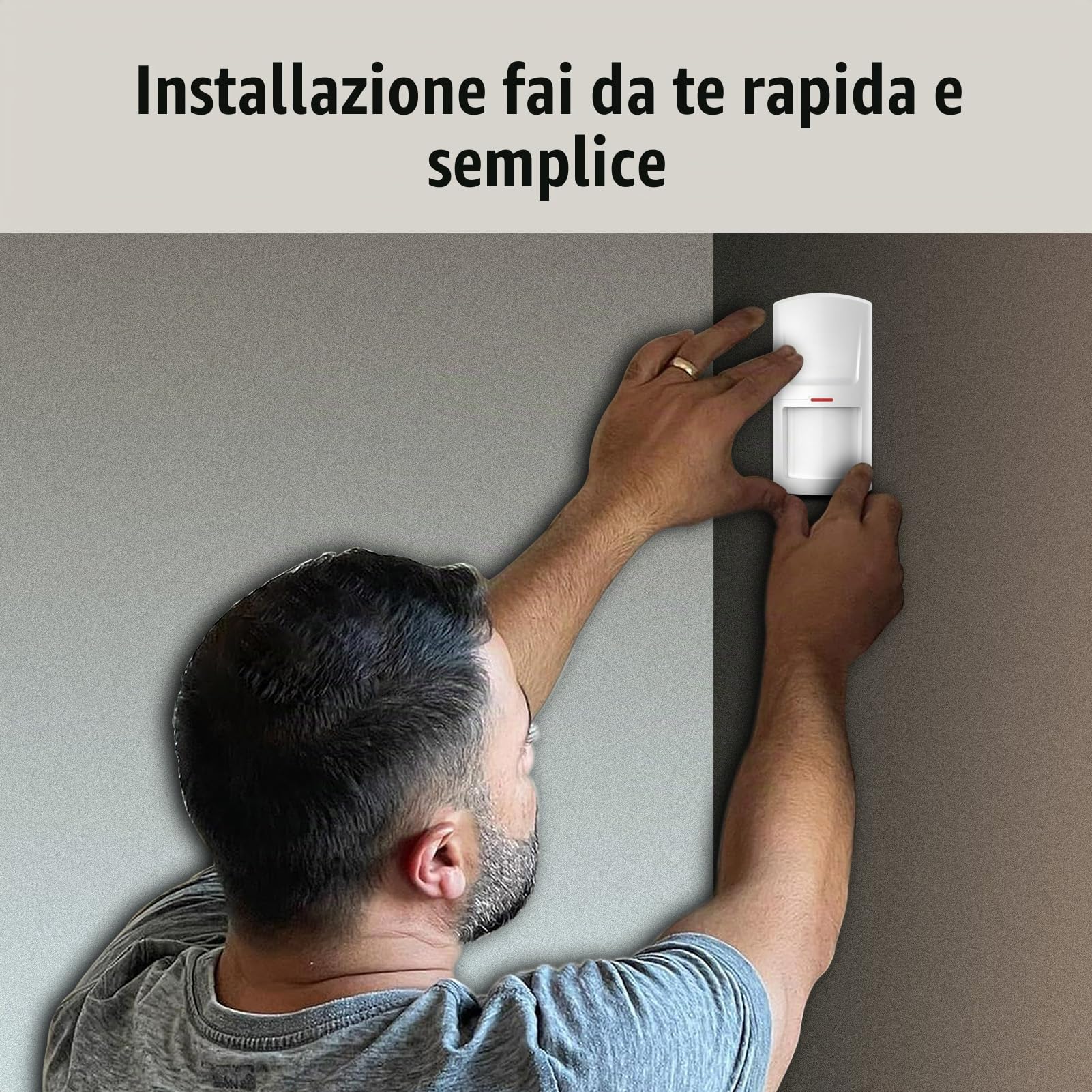 Wolf Guard antifurto allarme casa domestico con touch screen da 7 pollici, sistema di sicurezza intelligente 4G + WiFi con controllo tramite app Tuya, rilevatore di movimento (WT4F-B)