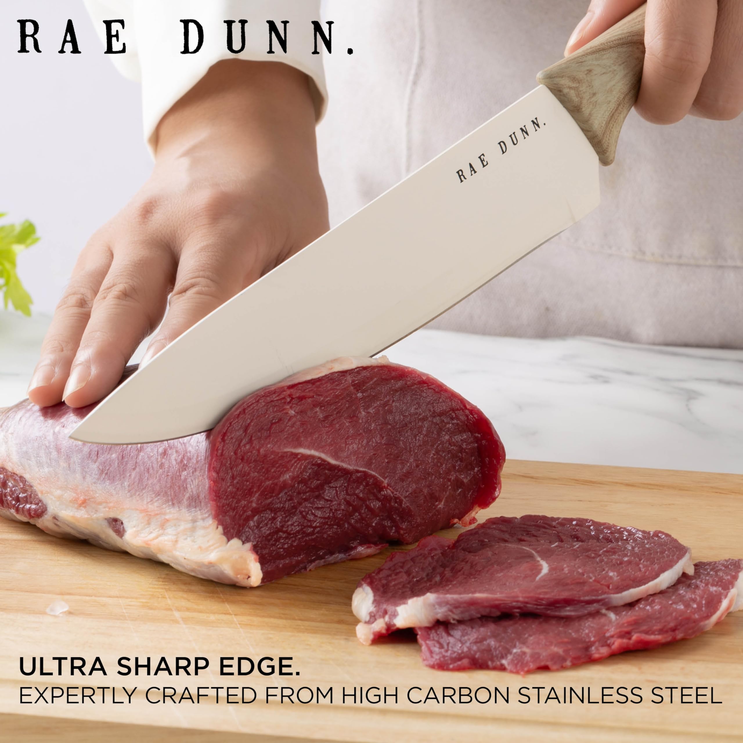 Amazon.com: Rae Dunn 7PCS Knife Set with Block for kitchen