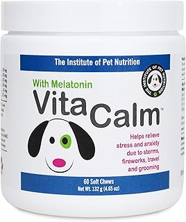 Calming Chews for Dogs, Tasty Treats Provide Stress & Anxiety Relief for Dogs During Separation, Travel & Times of Fear – Cat Calming Treats | Dog Treats (Calm)