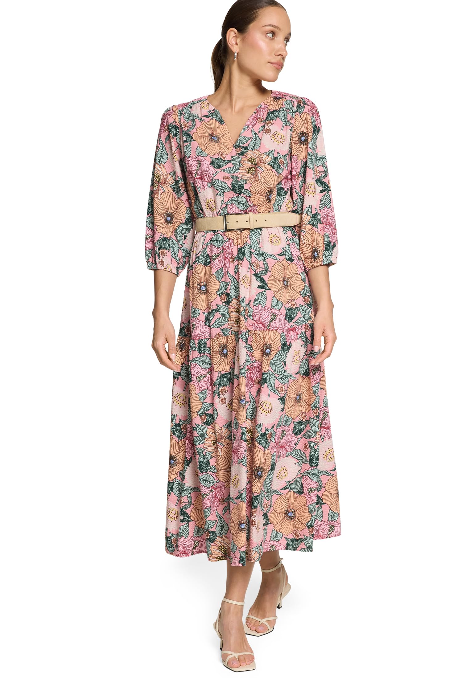 zero Damen Maxikleid mit Blumenprint