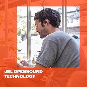 JBL SoundGear Sense - True Wireless Open-Ear Headphones, OpenSound Technology, Splash and dust Resistant, 4 mics for Crisp, Clear Calls, Up to 24 Hours of Battery Life, Plus Speed Charge (White)