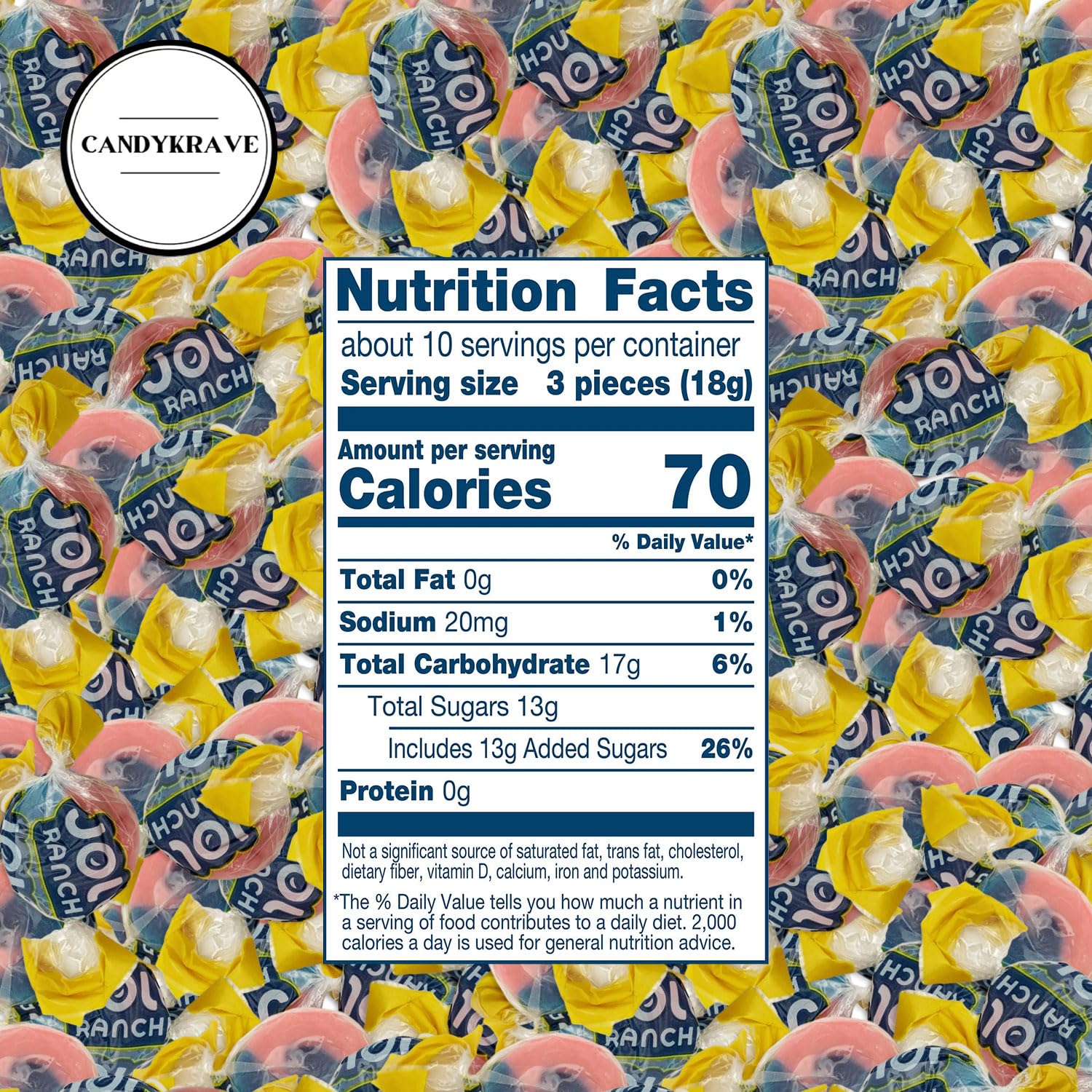 Jollie Ranchers 2 in 1 Blue Raspberry & Watermelon Hard Candy Pack - Delicious Fruity Flavors - Individually Wrapped Mini Candies for Halloween, Thanksgiving, Birthdays, Gender Reveal & Pantry (1 lbs)