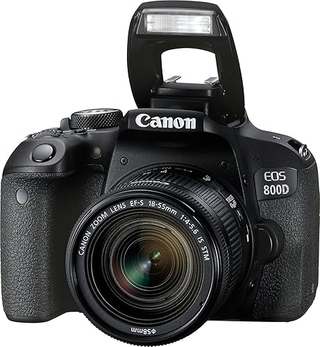 Miniatura 3 de Canon Cámara DSLR EOS 800D/Rebel T7i con lente de 0.709-2.165 in + juego de filtros creativos, bolsa para cámara EOS + tarjeta Sandisk Ultra de 64