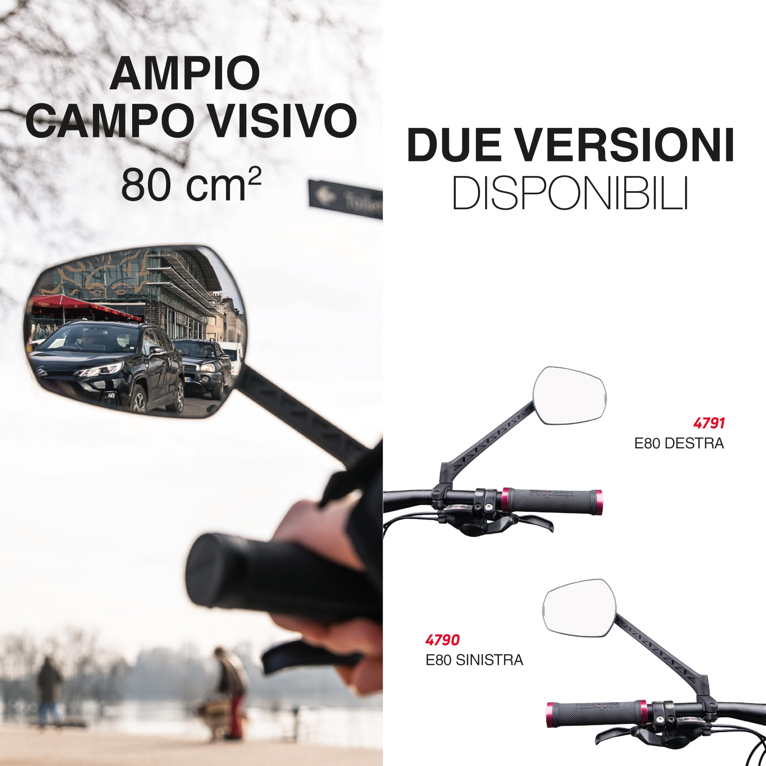ZEFAL Specchio Ciclo ESPION E80 Laterale Sinistro
