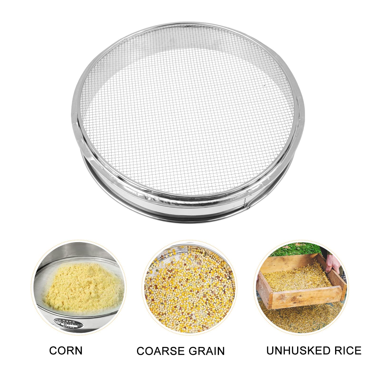 Setaccio per Cereali in Acciaio Inox, Separatore Manuale