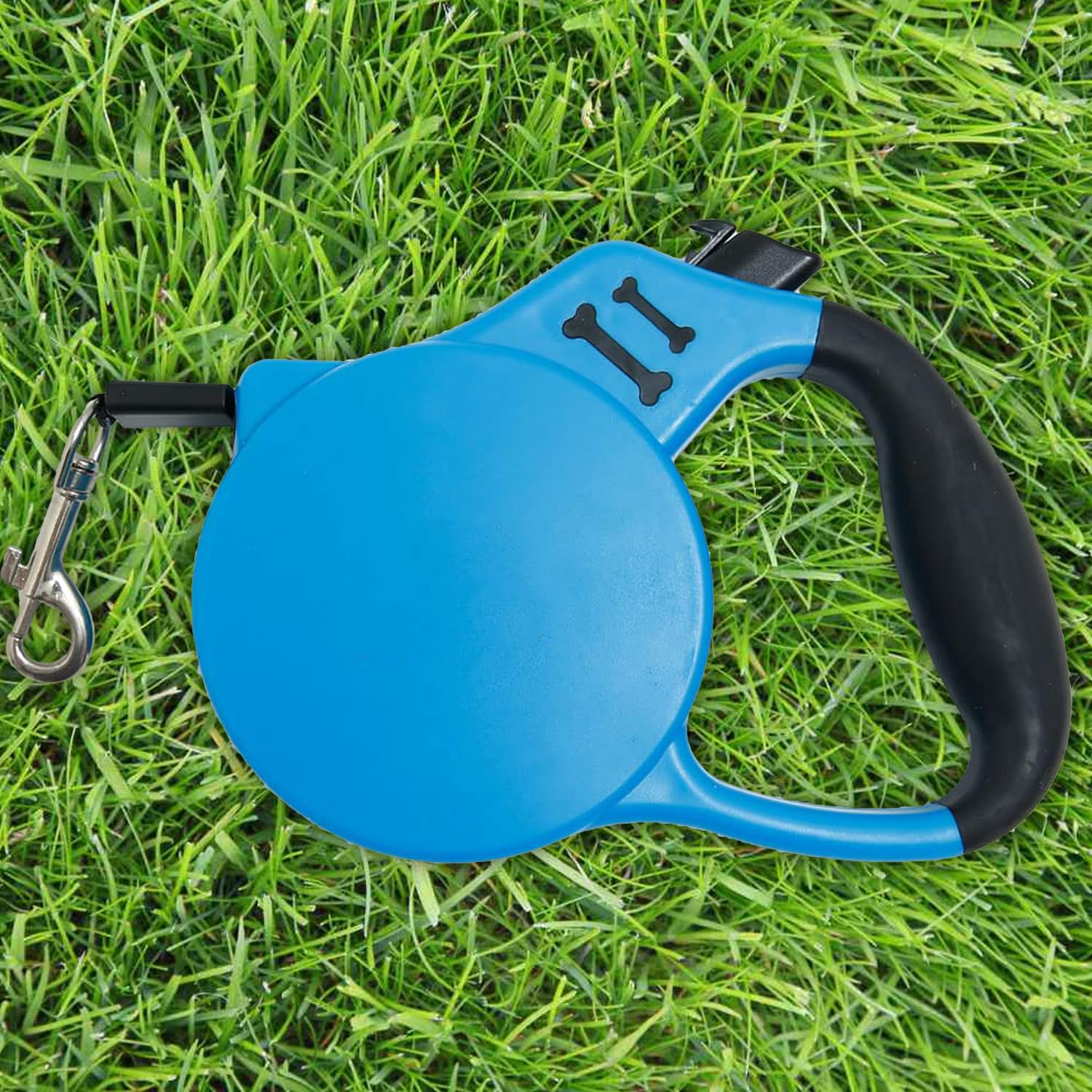 Kuber Industries Retractable Dog for Walking Jogging Training Leash for Small & Medium Dogs with Polyester Tape with Hand Grip|One Button Break with Safety Lock|Automatic & Non-Slip Handle-Blue (B0BPS8RWDH) Amazon Price History, Amazon Price Tracker