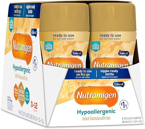 Miniatura 12 de Enfamil Nutramigen - Fórmula para bebés hipoalergénica con hierro, sin lactosa, alivio del cólico por alergia a la leche de vaca comienza en 24