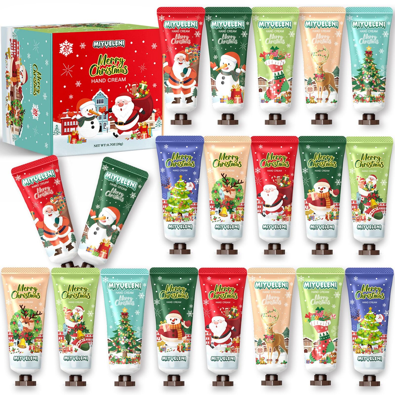 Amazon.com : MIYUELENI 20 Pack Christmas Hand Lotion Gift Set