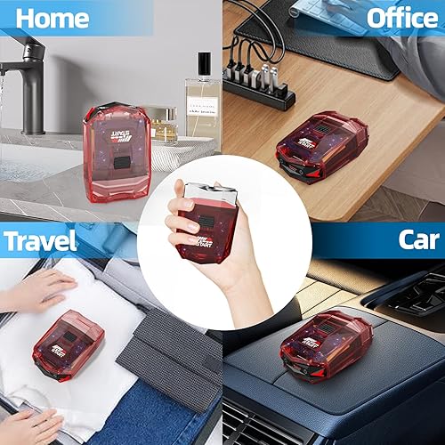 Miniatura 7 de Cyberpunk Mini afeitadora eléctrica, maquinilla de afeitar eléctrica portátil para hombres, pantalla inteligente, IPX7 impermeable, afeitado húmedo