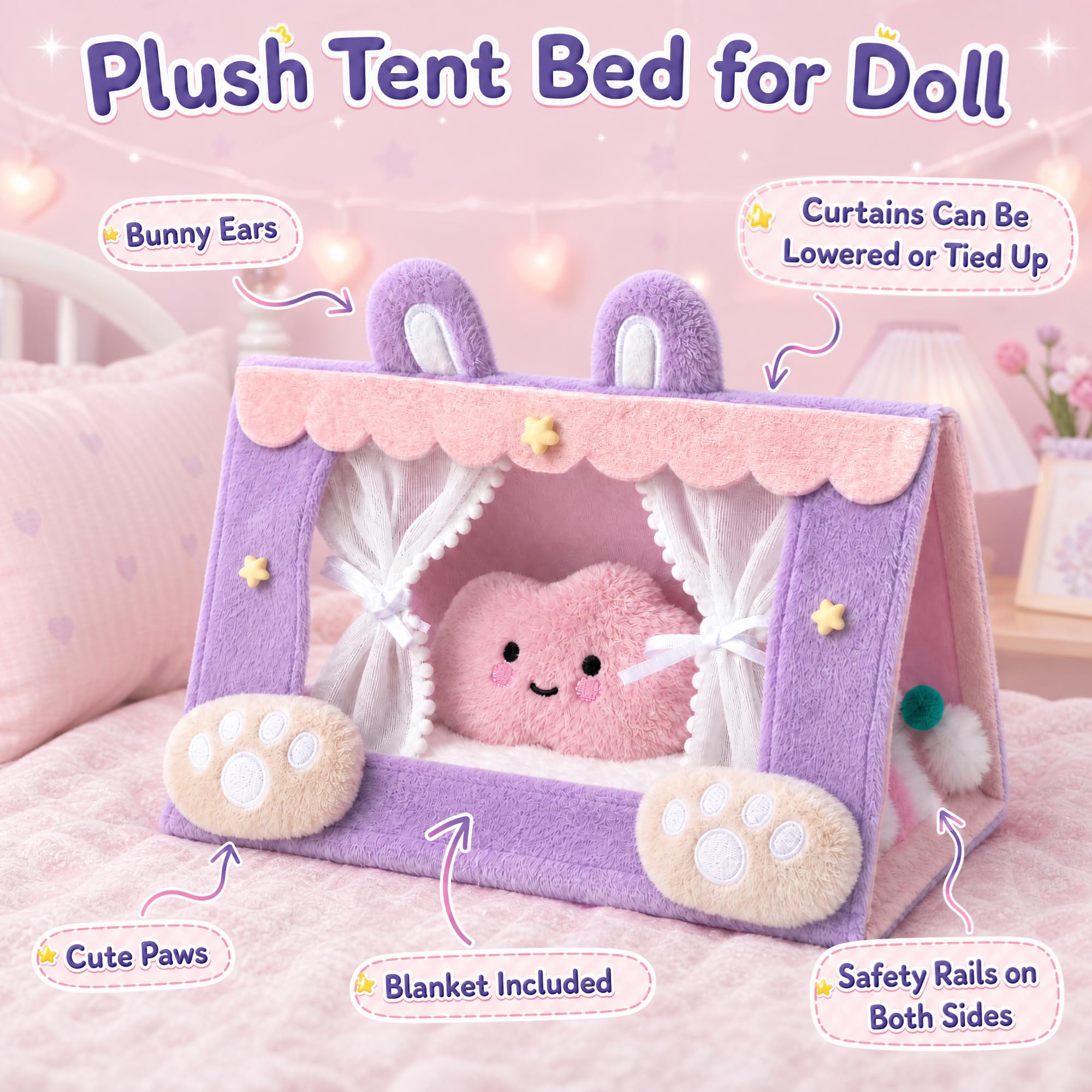 vamei Regali Unicorno Bambine 3+ Anni – Casa Tenda Peluche & Bambola